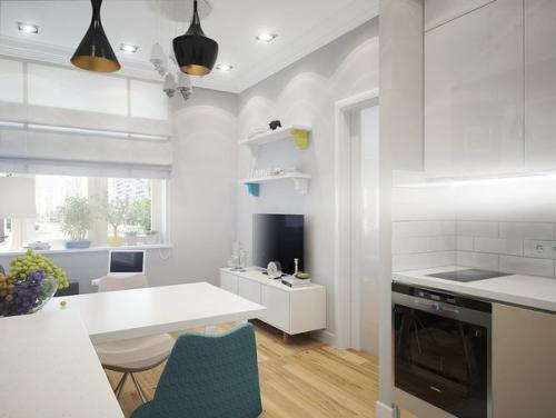 Дизайн маленькой двухкомнатной квартиры. 01