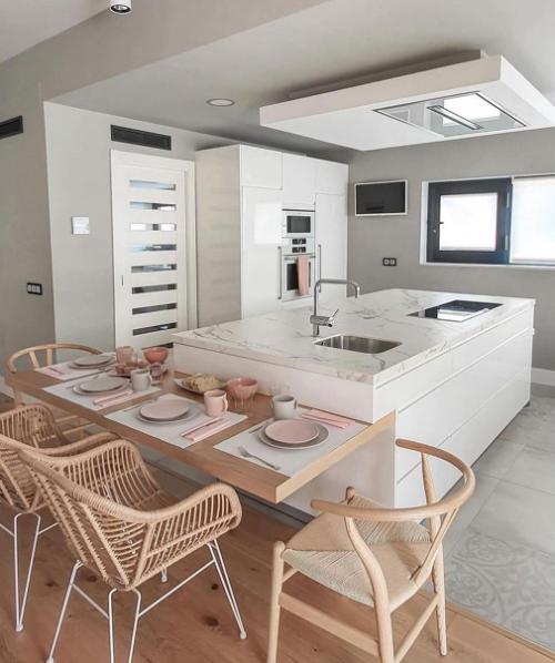 Красивый скандинавский интерьер загородного дома. 02