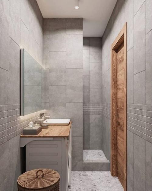 Стильный и простой интерьер квартиры - студии площадью 22 м с элементами лофта. 08