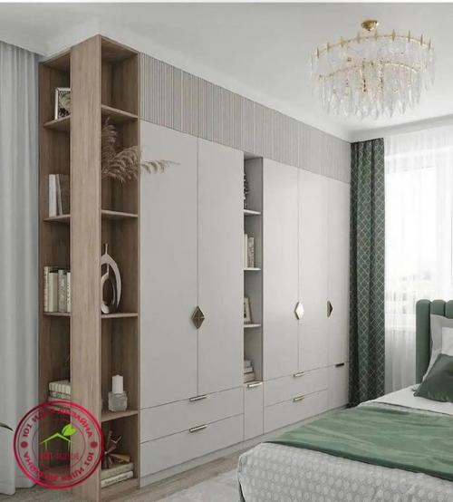 Дизайнерский ремонт в комнате для девушки 19 лет, все в спокойных и приглушенных тонах, но комната совсем не выглядит скучной. 02