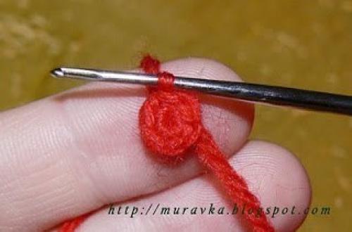 Клубничная мечта.  Мастер-класс на пальцах. 05