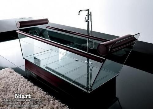 Современные стеклянные ванны. 04