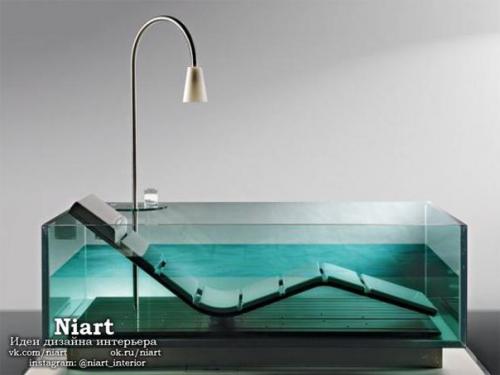 Современные стеклянные ванны. 02