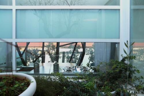 Стальные ветви на фасаде жилого дома. 03