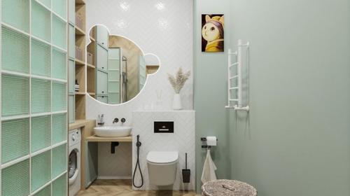 Стильный интерьер квартиры площадью 39 кв. 08