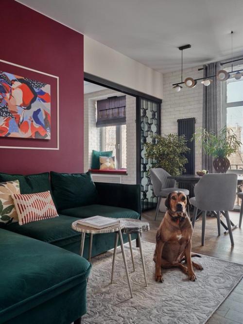 Яркая квартира в московской Сталинке. 02 Яркая квартира в московской Сталинке. 02