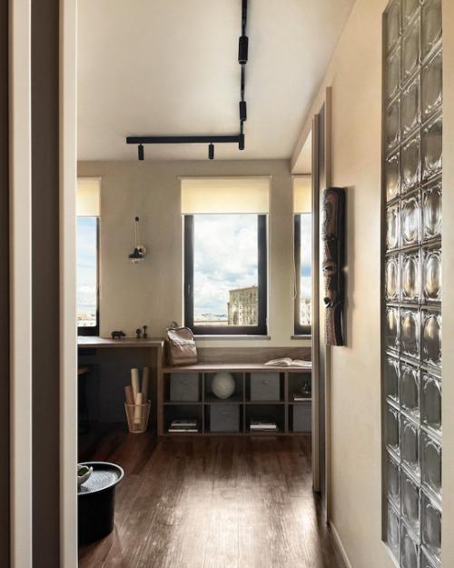 Реализованный интерьер квартиры на 9-м этаже в ЖК бизнес-класса B'Aires на севере Москвы. 03