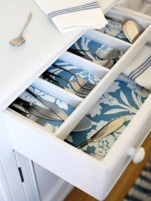 Как применить в интерьере остатки обоев. 03