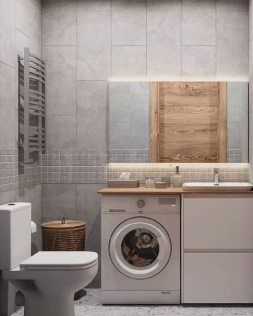 Стильный и простой интерьер квартиры - студии площадью 22 м с элементами лофта. 07