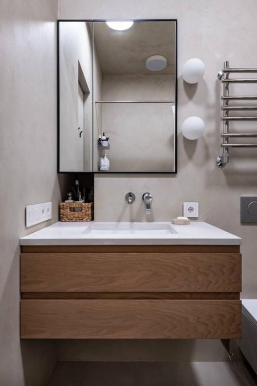 Евротрёшка с кухней - островом и необычной планировкой спальни. 07