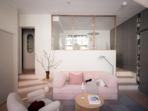 Интерьер скандинавской квартиры - студии 43 м 2 в доме начала 20 века. 03