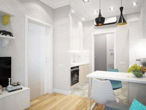 Дизайн маленькой двухкомнатной квартиры. 03