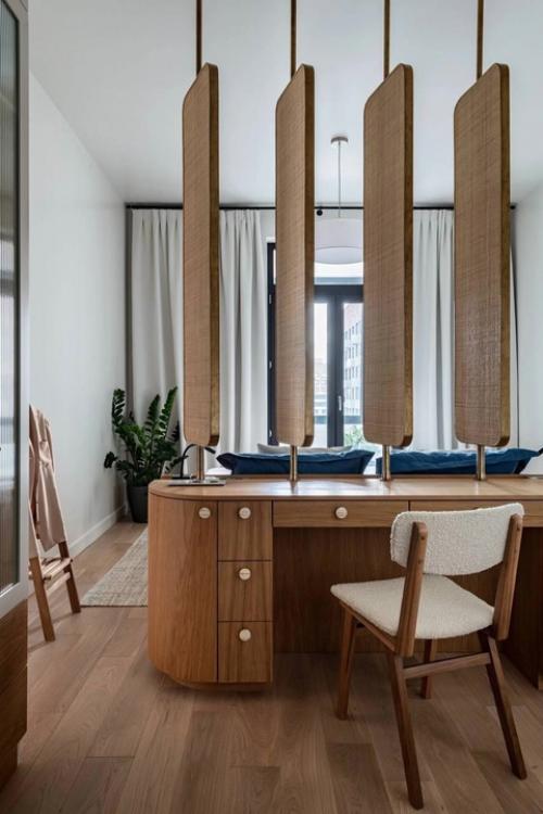 Евротрёшка с кухней - островом и необычной планировкой спальни. 05