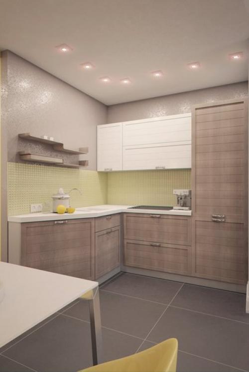 Интерьер маленькой квартиры - студии 28 кв. 04