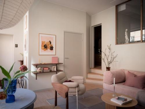 Интерьер скандинавской квартиры - студии 43 м 2 в доме начала 20 века. 08