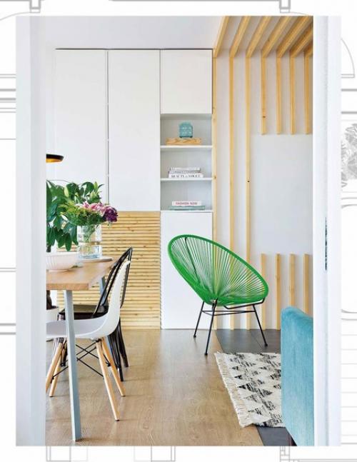 Перепланировка и ремонт в этой веселой испанской квартире с летними интерьерами площадью 70 м позволили полностью раскрыть потенциал этого жилья. 07