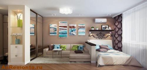 Идеи ремонта маленькой однокомнатной квартиры. 04