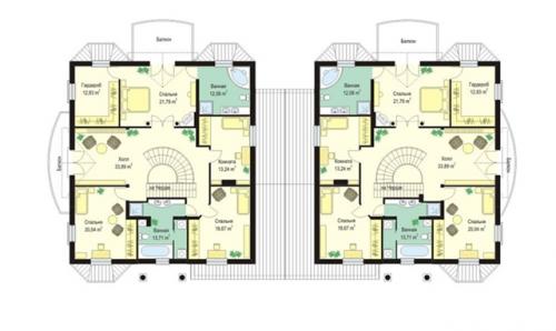 Стильный элегантный дуплекс. 03