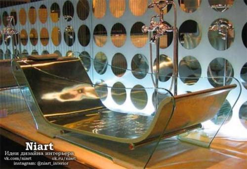 Современные стеклянные ванны. 05