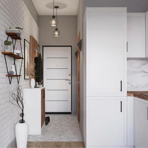 Стильный и простой интерьер квартиры - студии площадью 22 м с элементами лофта. 04