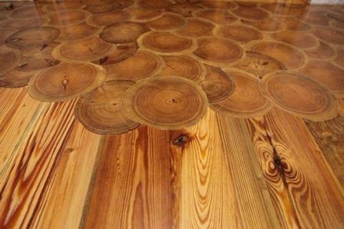 Пол из спилов. 04