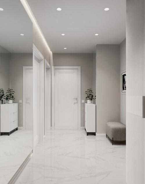 Очень современный и стильный проект квартиры 60 кв. 06