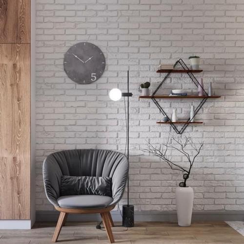 Стильный и простой интерьер квартиры - студии площадью 22 м с элементами лофта. 05