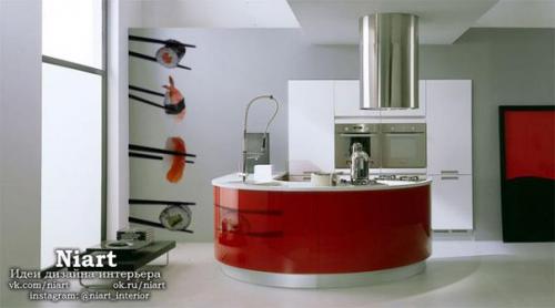 Кухни с фотообоями. 07