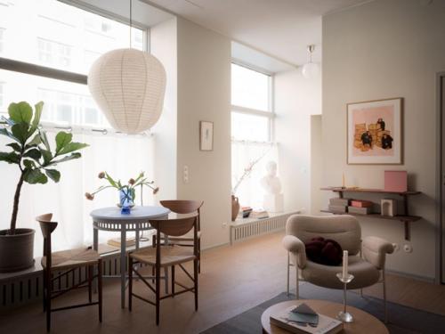 Интерьер скандинавской квартиры - студии 43 м 2 в доме начала 20 века. 09