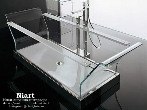 Современные стеклянные ванны. 03