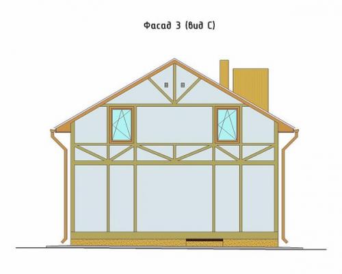 Проект загородного дома Фахверк - немецкая изысканность. 06