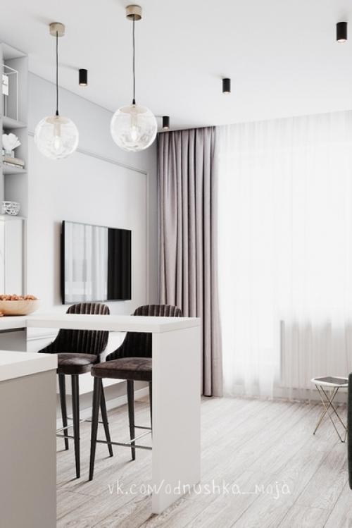 Дизайн интерьера квартиры - студии площадью всего 22 кв. 05