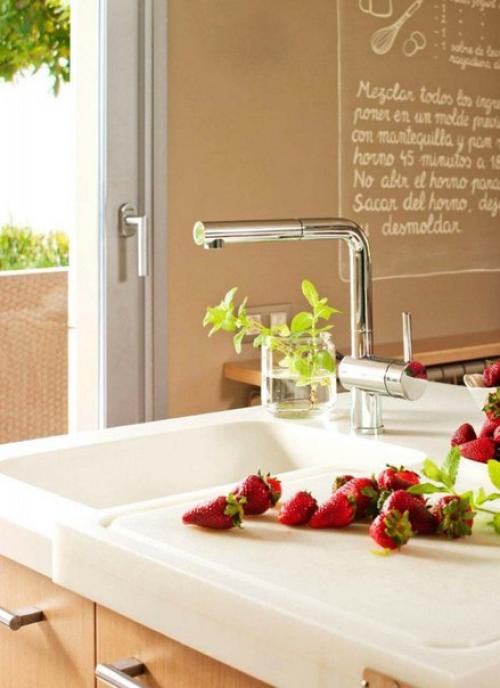 Деревянная кухня: кухонная мебель под Дерево. 04