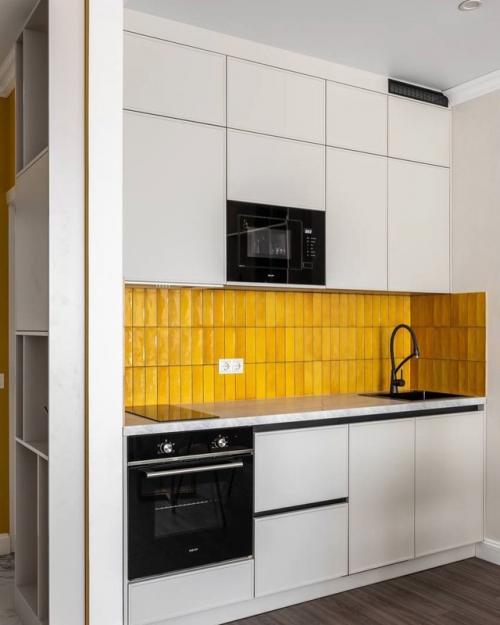 Интерьер квартиры - студии 29 м 2 в ЖК любовь и голуби в Москве. 08