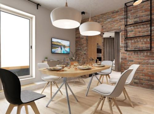 Лофт - интерьер кухни - гостиной нестандартной формы. 04