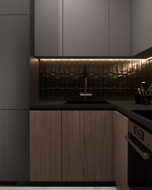 Проект кухни - гостиной 16 кв. 04