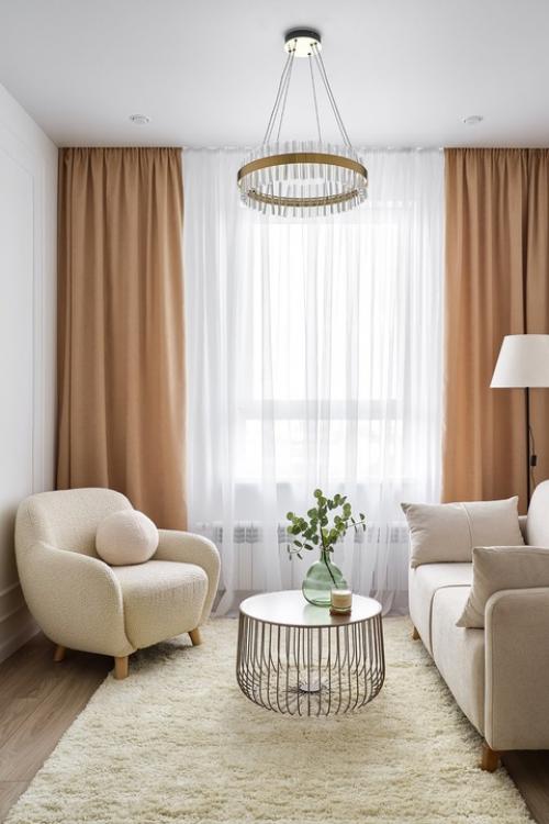 Интерьер однокомнатной квартиры 34, 5 кв. 06