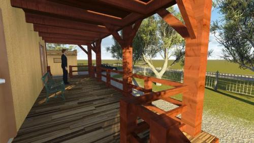 Проект загородного дома Фахверк - немецкая изысканность. 08