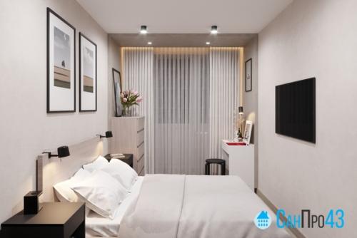 Разработали дизайн - проект спальни площадью 10 кв. 01