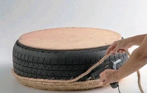 Дачный пуф своими руками и из подручных материалов? 07