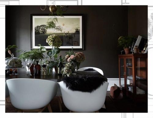 Темный цвет стены. 01