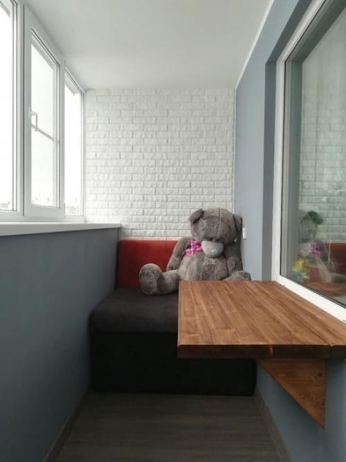 Какой хорошенький ремонт на балконе получился. 07