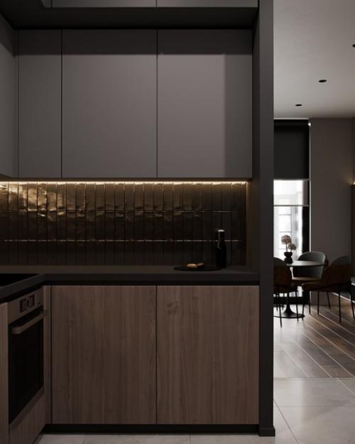 Проект кухни - гостиной 16 кв. 05