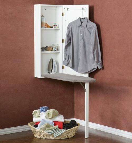 Раскладная гладильная доска, встроенная в шкаф. 04