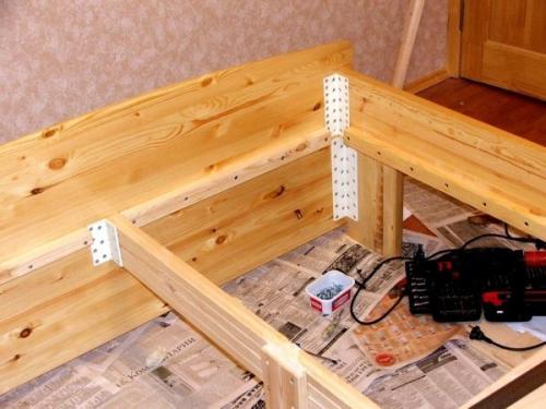 Инструкция по изготовлению деревянной кровати с чертежами и фото. 02