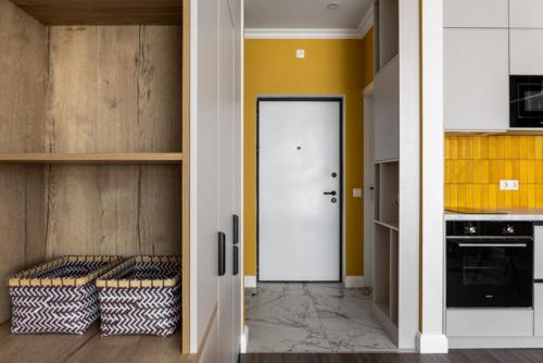 Интерьер квартиры - студии 29 м 2 в ЖК любовь и голуби в Москве. 06