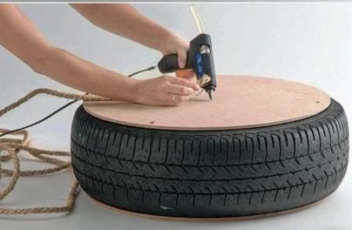 Дачный пуф своими руками и из подручных материалов? 04