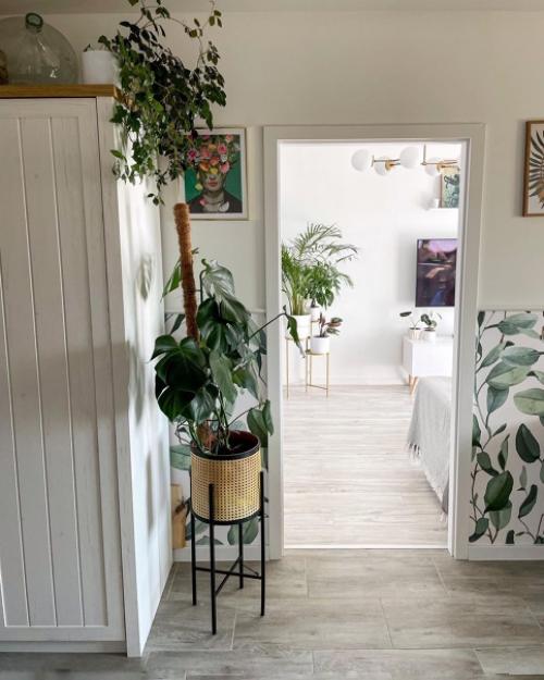 Светлая квартира с красивой мебелью и живыми растениями. 03