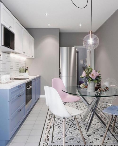 Виктория гo лова представляет вам частичку интерьера квартиры в прекрасном нежно-голубом стиле. 02