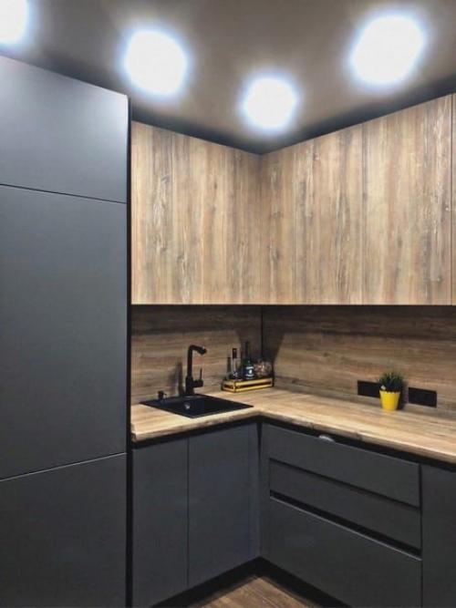 Для тех, кому надоели белые кухни. 02